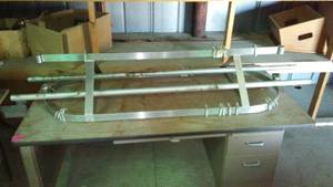 lot 510 image: Stainless Steel Pot Rack.