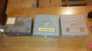 lot 544 image: Cash Boxes (3) Metal.