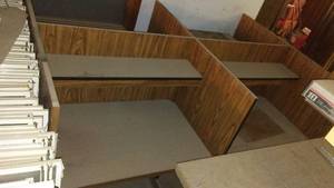 lot 601 image: Partitioned Workstation 4 Person Desks.