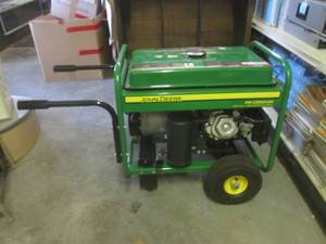 lot 1 image: (A-2) John Deere PR-G5500M 5500 Max  4800 Continuous Watts Generator - StartsRuns - No Further Testing