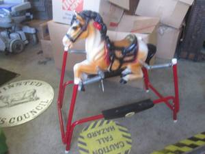 lot 31 image: (EC1) Vintage Flexible Flyer Spring Bounce Horse
