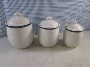 lot 36 image: (A-2) Ceramic Canister Set...