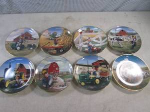lot 45 image: (EW3) The Danbury Mint Little Farmhands Collector Plate Set of 8