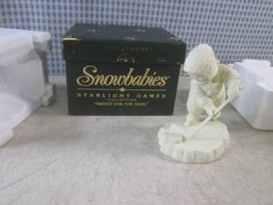 lot 98 image: (BSB) Snowbabies Shoot For The Goal Figure In Box