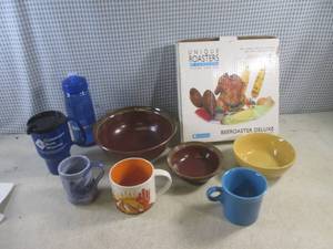 lot 112 image: (D-3) Beeroaster, Cups, Bowls Etc...