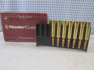 lot 141 image: (G-1) 15 Rounds Nosler Custom 6.5 x 284 Norma 130gr Accu Bond