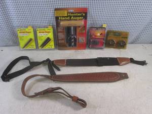 lot 157 image: (D-3) 2 Rifle Slings and Other Misc Accessories - See Photos