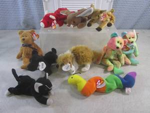 lot 201 image: (A-3) Assorted TY Beanie Babies...