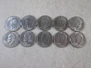 lot 211 image: (CNTR) 10 - 1970s Dollar Coins...