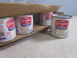 lot 222 image: (C-2) 24 Cans Nestle Carnation Evaporated Milk 5oz Cans Past Date