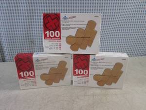 lot 254 image: (EC1) 3 Boxes of 100 Bandages Assorted Sizes