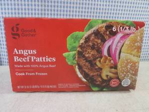 lot 273 image: (FRZ) 2 Pound of Frozen Angus Beef Patties 6) 13 lb. Patties Per Box - Past Date