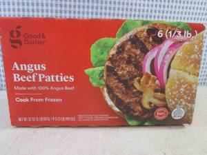 lot 274 image: (FRZ) 2 Pound of Frozen Angus Beef Patties 6) 13 lb. Patties Per Box - Past Date