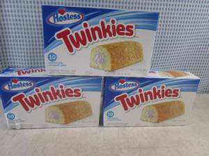 lot 295 image: (B-2) 3 Boxes of Hostess Twinkies Best by July 2024