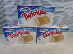 lot 296 image: (B-2) 3 Boxes of Hostess Twinkies Best by July 2024