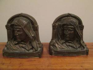 Cast iron bookends...