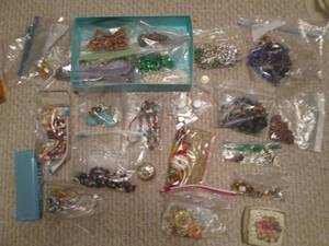 Costume jewelry and boxes...