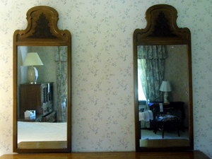 vintage genuine mirrors x2...
