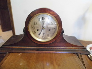 1920s antique ansonia mantel shelf...