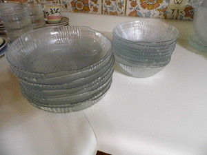 8 salad plates plus 9 salad bowls...