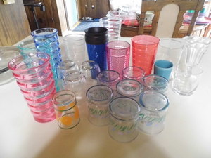 variety of glasses...