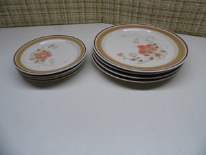8 watercolor stoneware 4 sm, 4 lg...