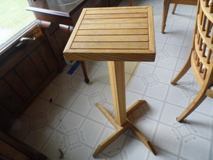 wooden plant stand...