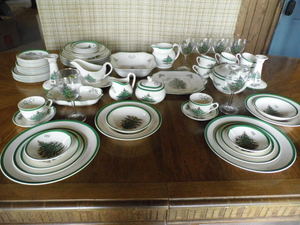 Spode 8-piece (8 of ea except the 2...