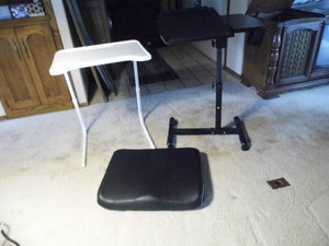 black chair cushion, white vintage ...
