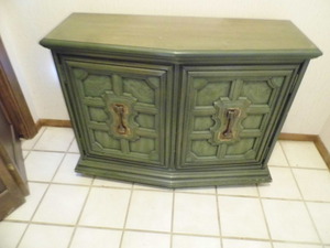 beautiful dark green Mid Century St...