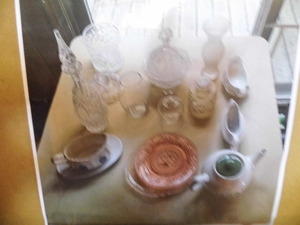 random box of glass dishware...