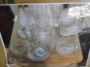 random box of glass dishware...