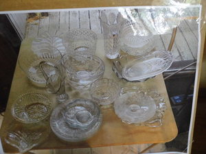 random box of glass dishware...