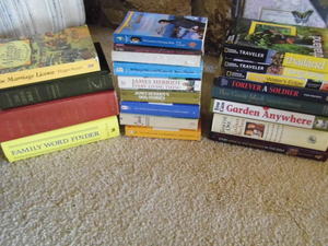 full box of random books...