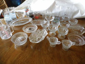 random box of glass dishware...
