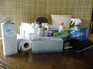 random box of household essentials...