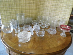misc glassware...