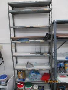 Heavy duty metal shop storage shelf...