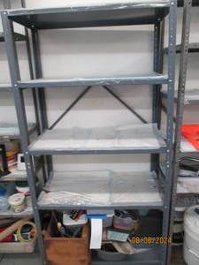 Metal 5-tier storage shelf approxim...