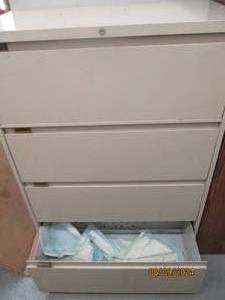 4-drawer metal lateral file cabinet...