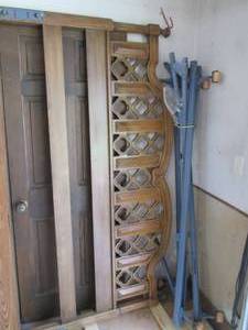 Queen headboard and bed frame, also...