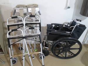 2 Walkers and a wheelchair...
