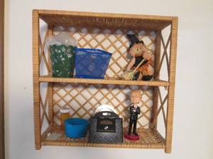 Wall display including thermometer,...