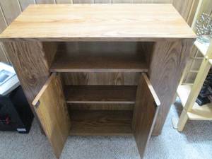 Entertainment shelf, top is 32 x 16...