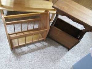 2 woodagazine racks...
