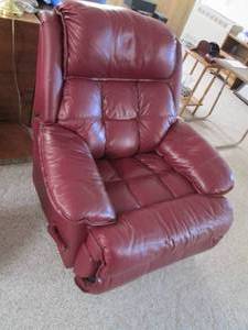 Comfy vinyl recliner...