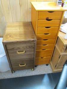 2 storage drawer sets...