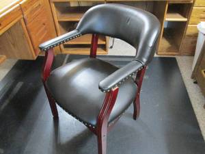 Wood framed chair...