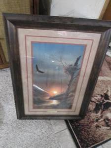 Framed Terry Redlin print...