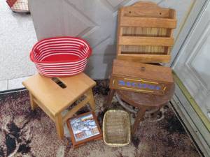 2 Stools and home decor...